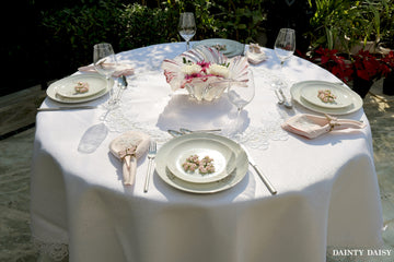 Exquisite Round Table Cloth 90" Diameter