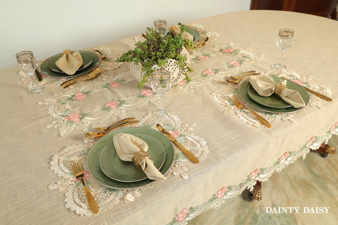 Peaches & Cream Table Cloth 60"X108"