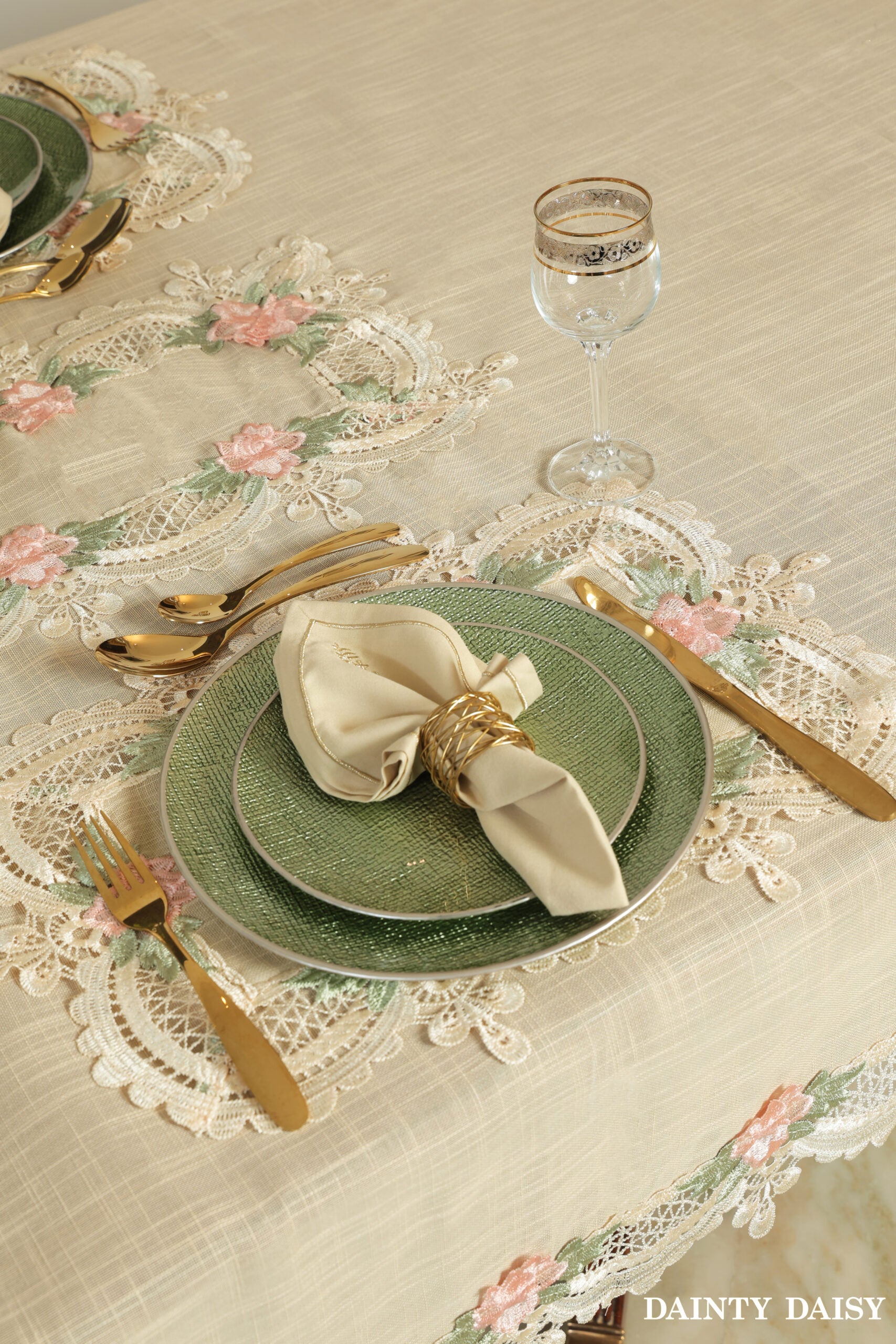 Peaches & Cream Table Cloth 60"X108"
