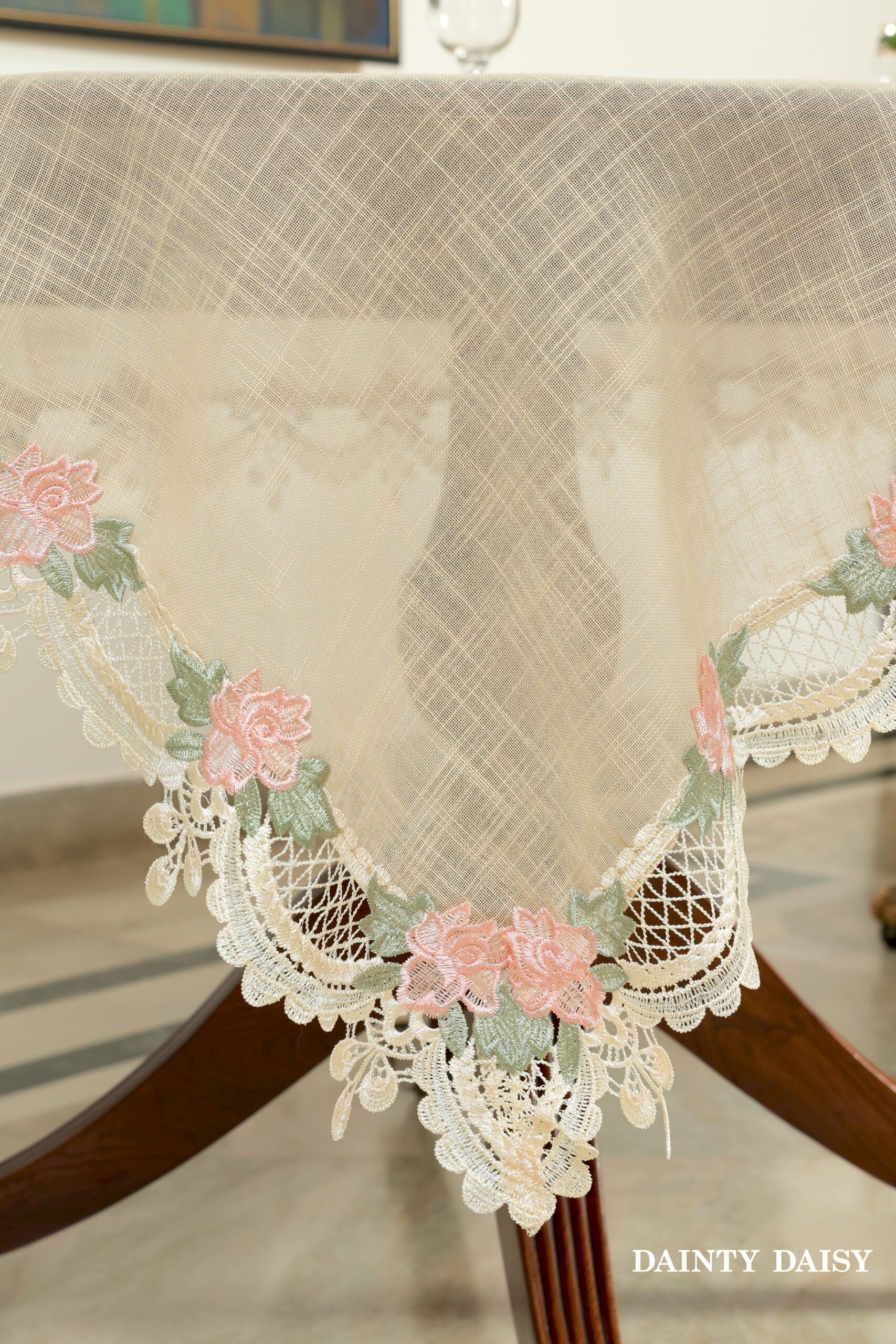 Peaches & Cream Table Cloth 60"X120"