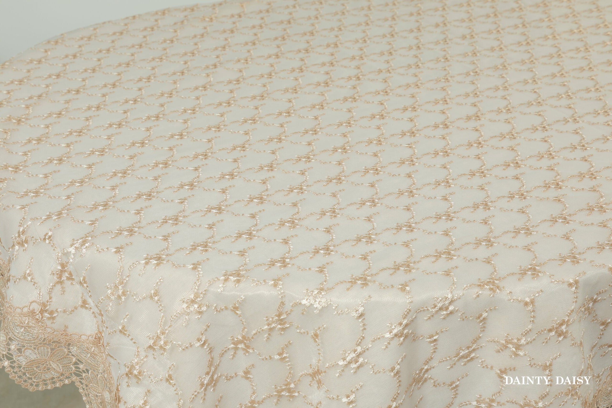 Phantom Beige Table Cloth 60"X120"