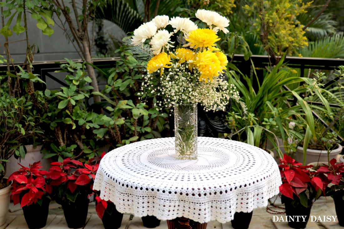 Classic Crochet Round Table Cloth