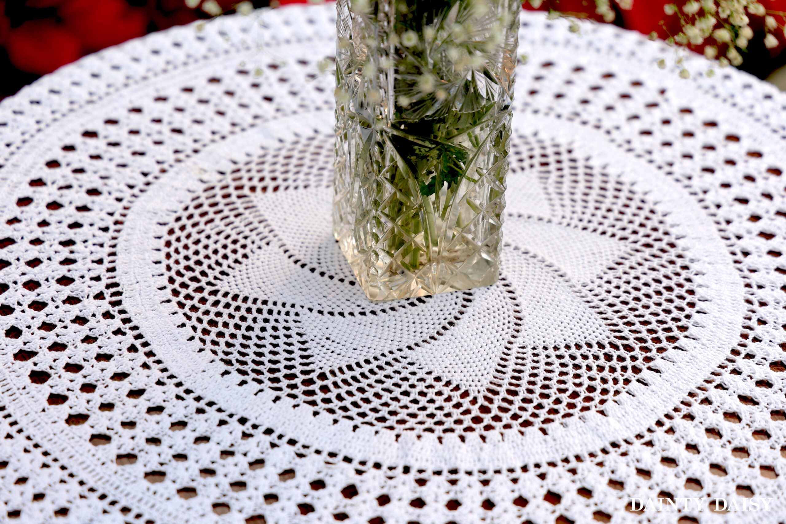 Classic Crochet Round Table Cloth