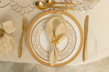 Gold Reindeer Napkin Rings