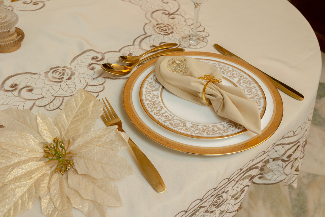 Gold Reindeer Napkin Rings