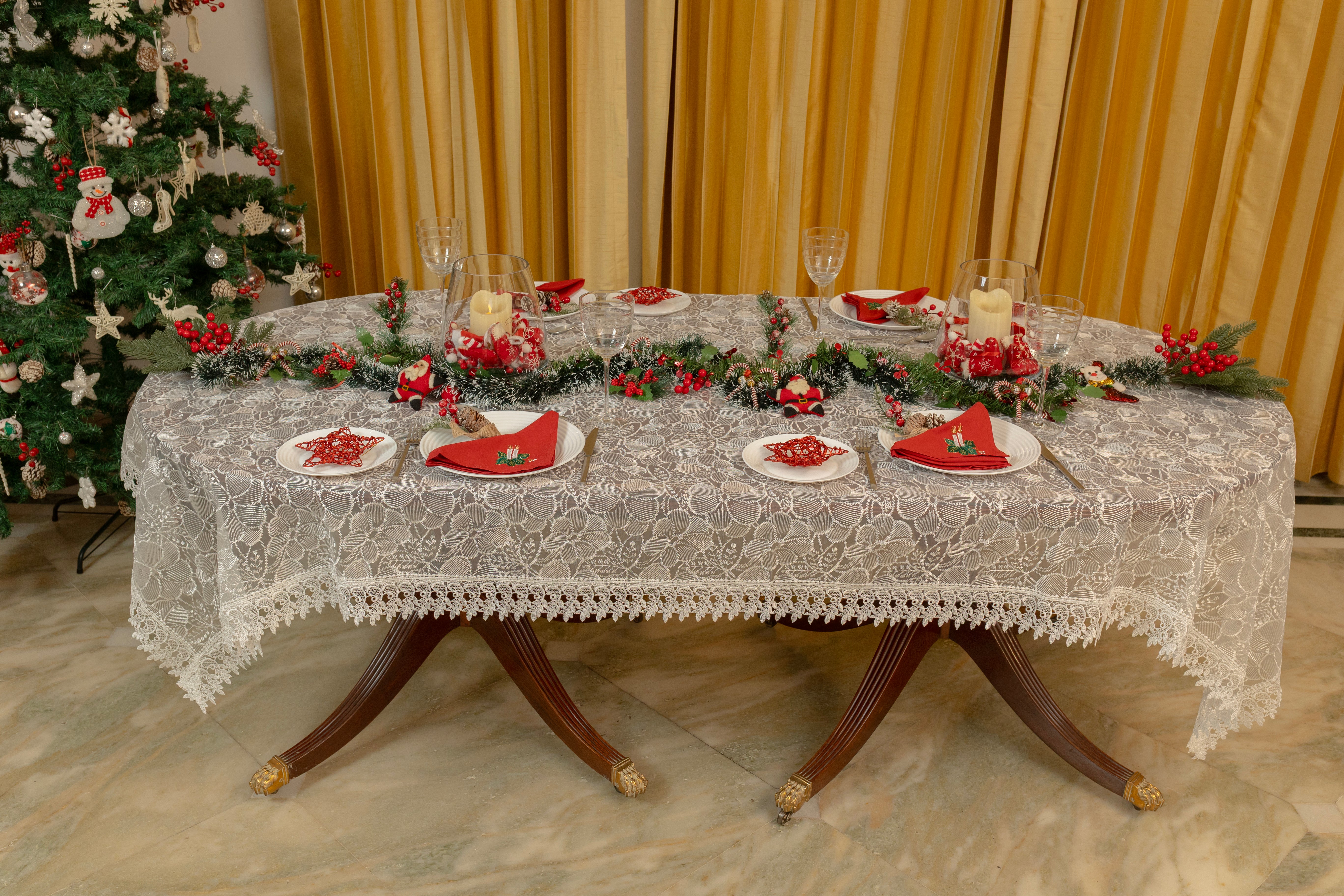 Ethereal Table Cloth 60"X108" (8 Persons)