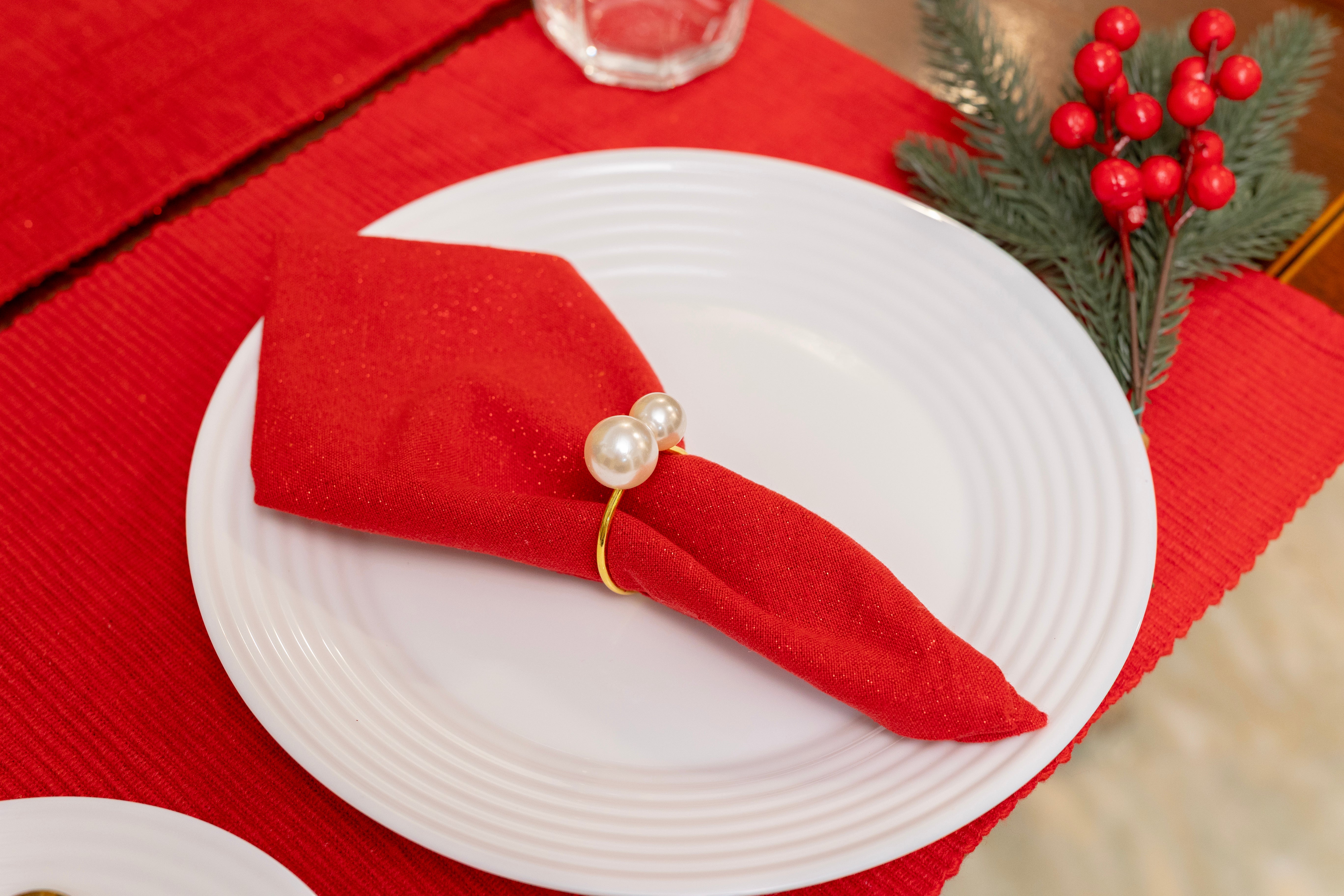 2 Pearl Napkin Ring