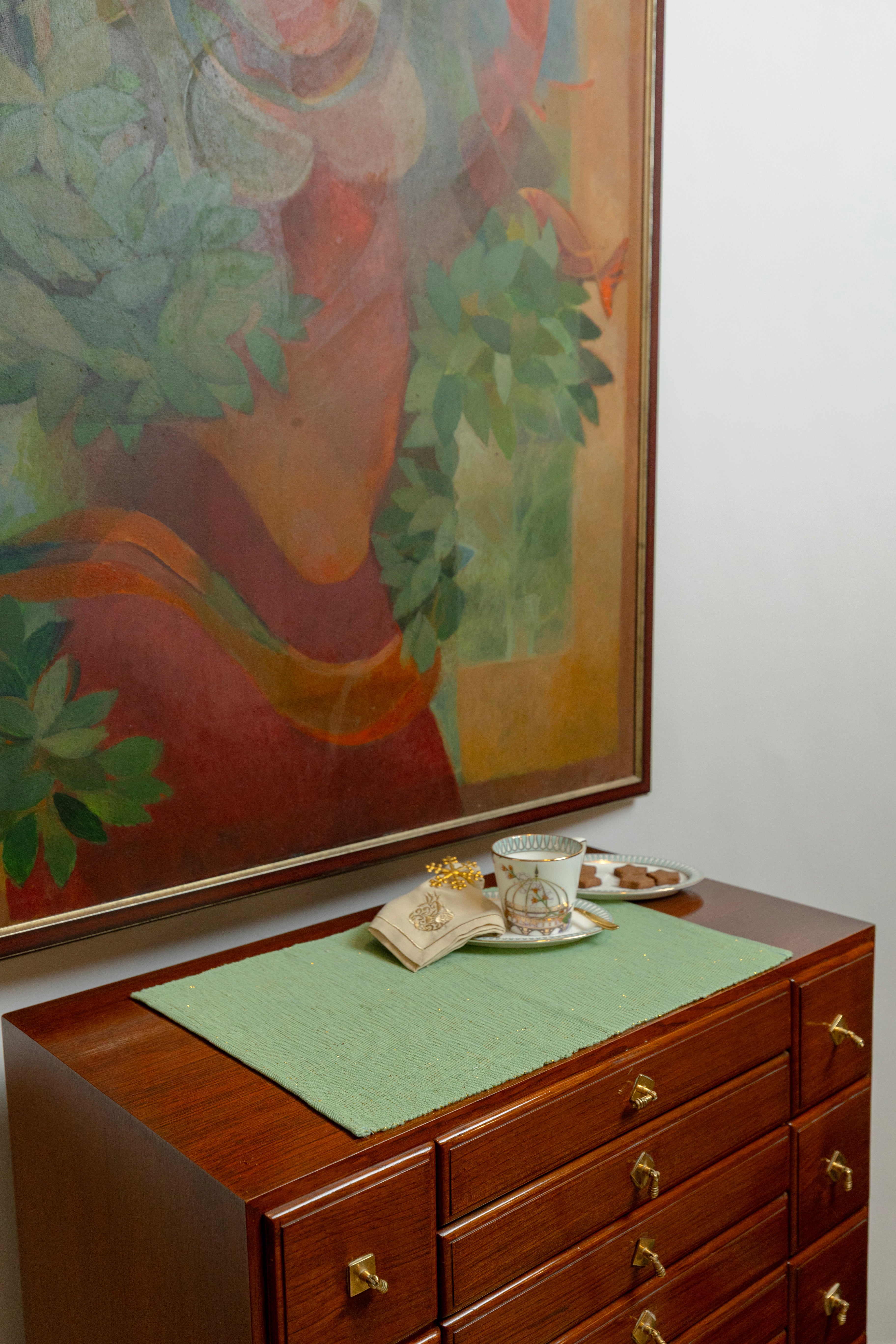 Green Tinsel Table Mats