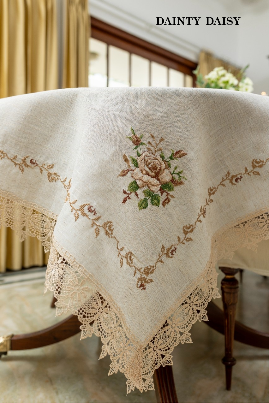 Rose Garden 1 Table Cloth 60"X108"