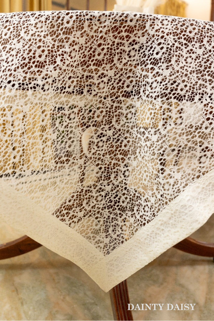 Illusion Cream Table Cloth 60"X90"