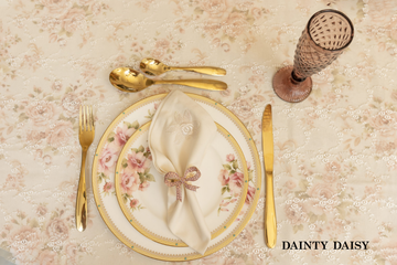 Rosebud (Pink) Table Cloth 60"X90"