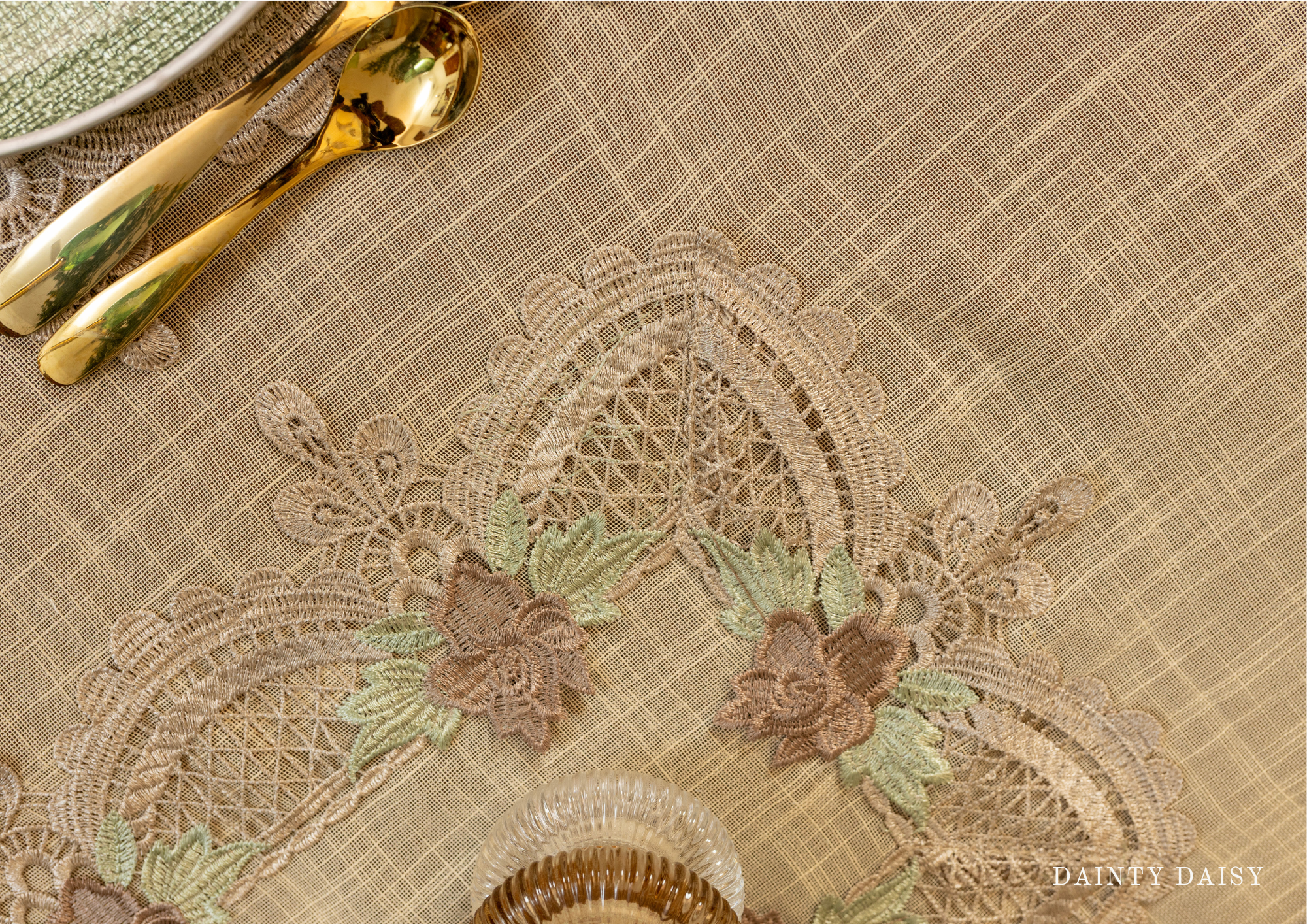 Coffee Toffee Table Cloth 60"X108" (8 persons)