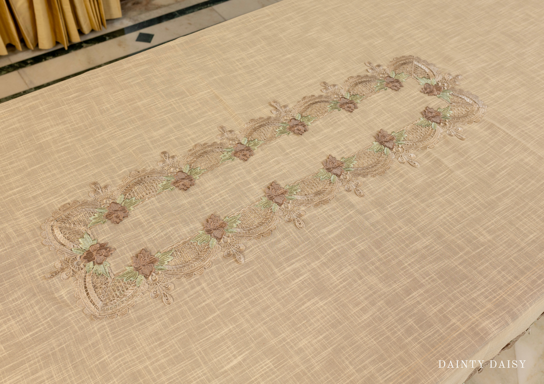 Coffee Toffee Table Cloth 60"X108" (8 persons)