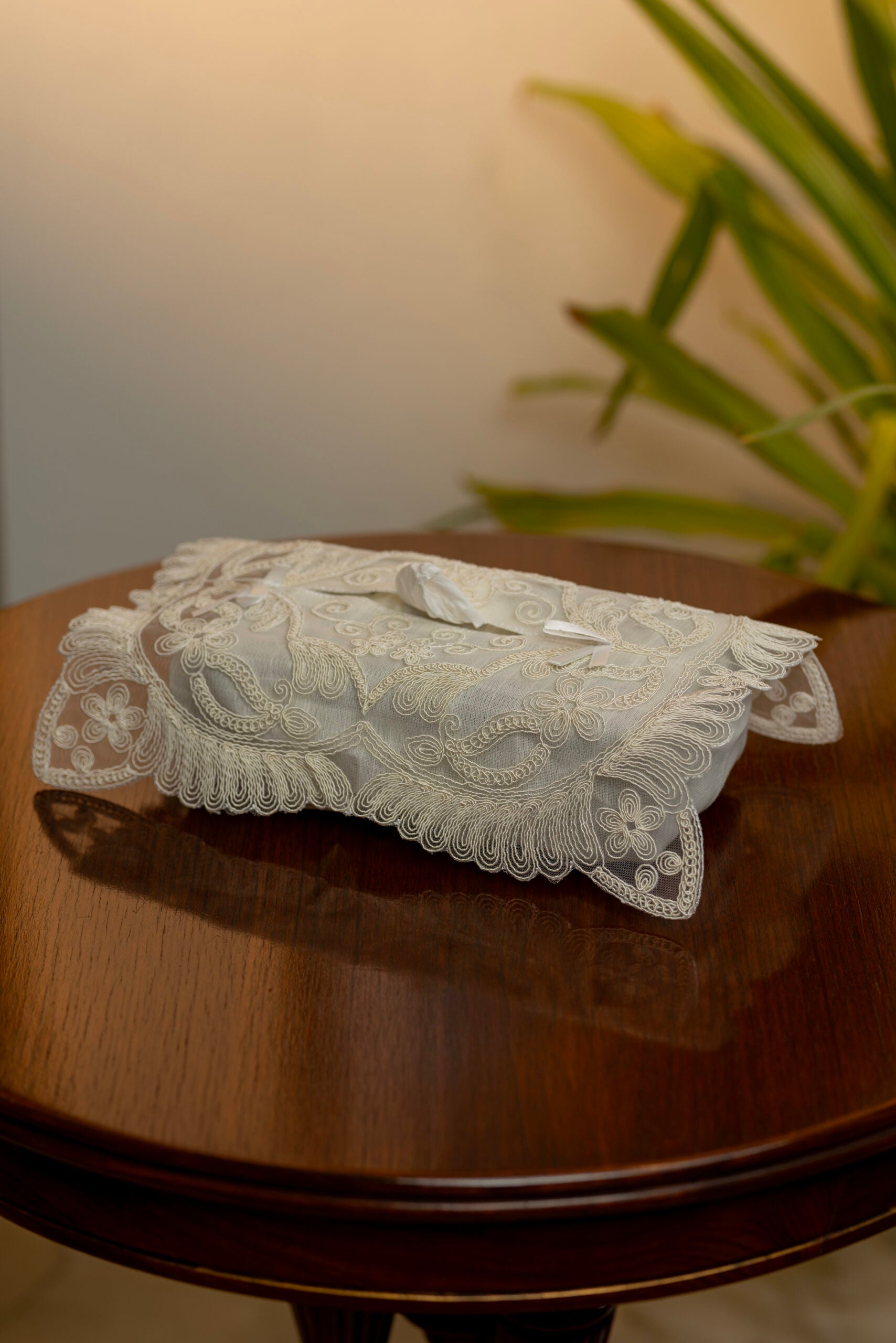 D1 Cream Tissue Box Cover