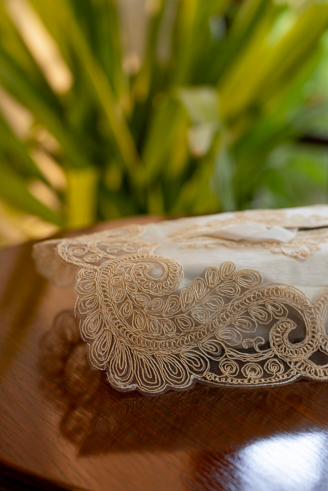 D2 Beige Tissue Box Cover