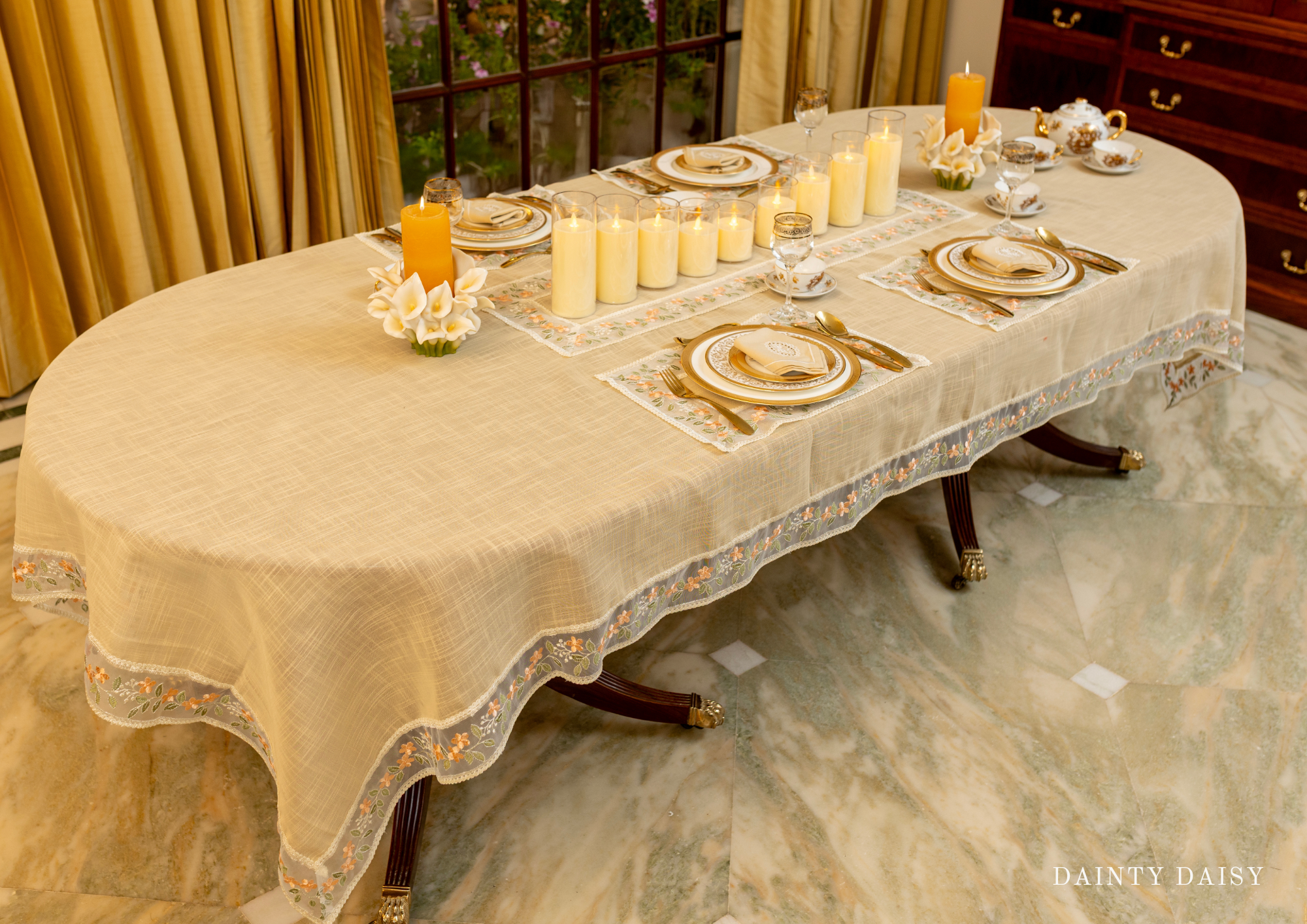 Flora Table Cloth 60"X120" (10 persons)