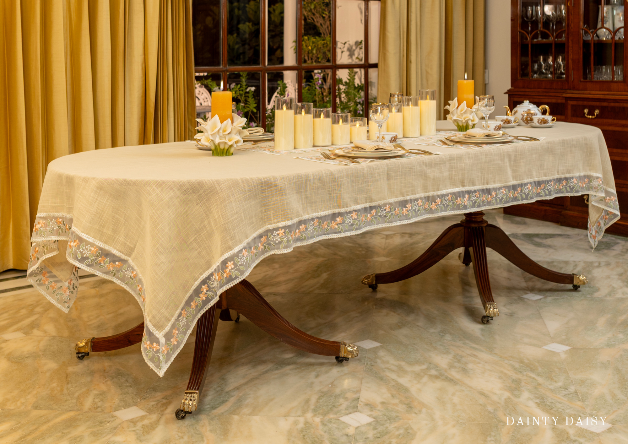 Flora Table Cloth 60"X144" (12 person)