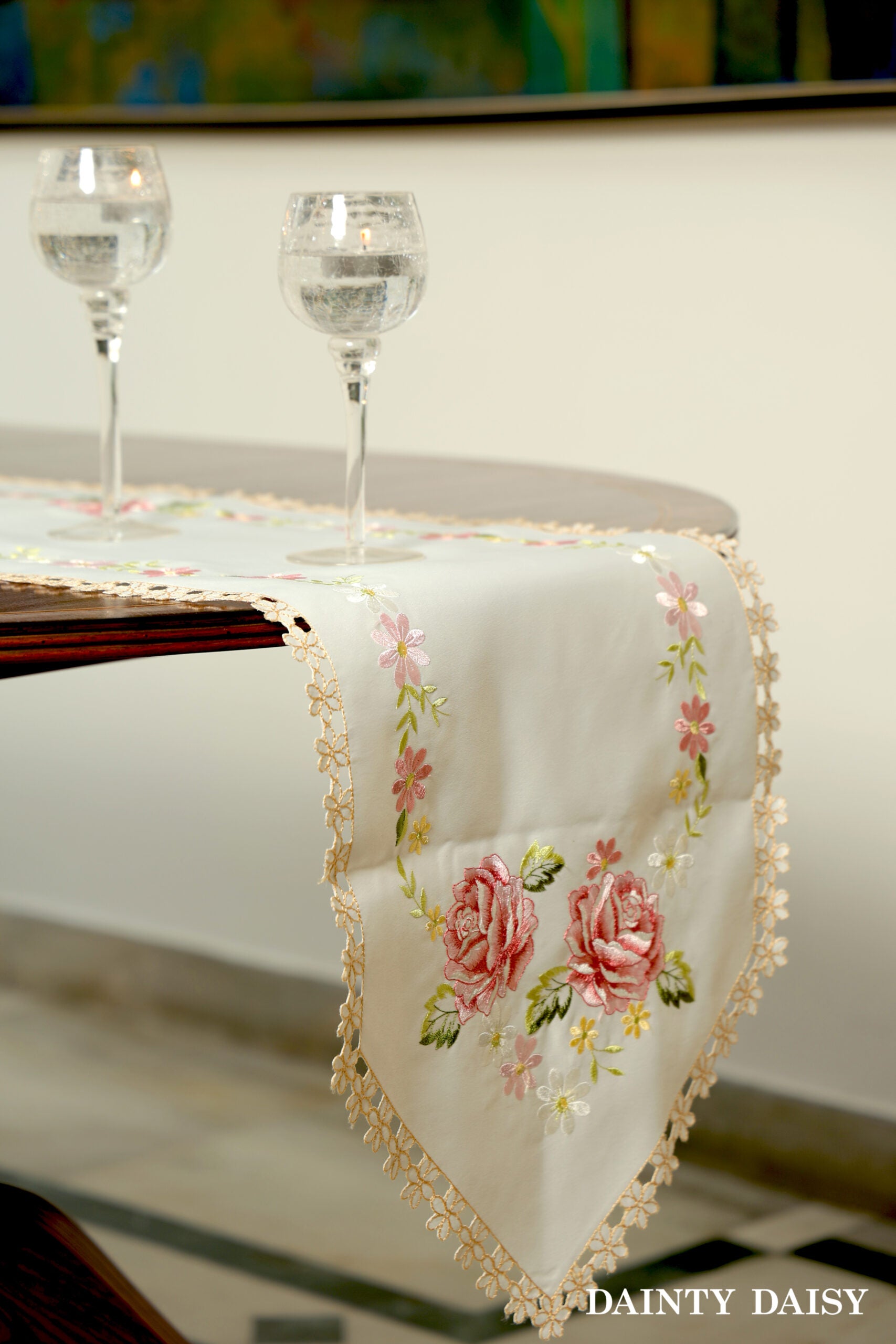 Floral Pursuit Table Runner 6 Feet