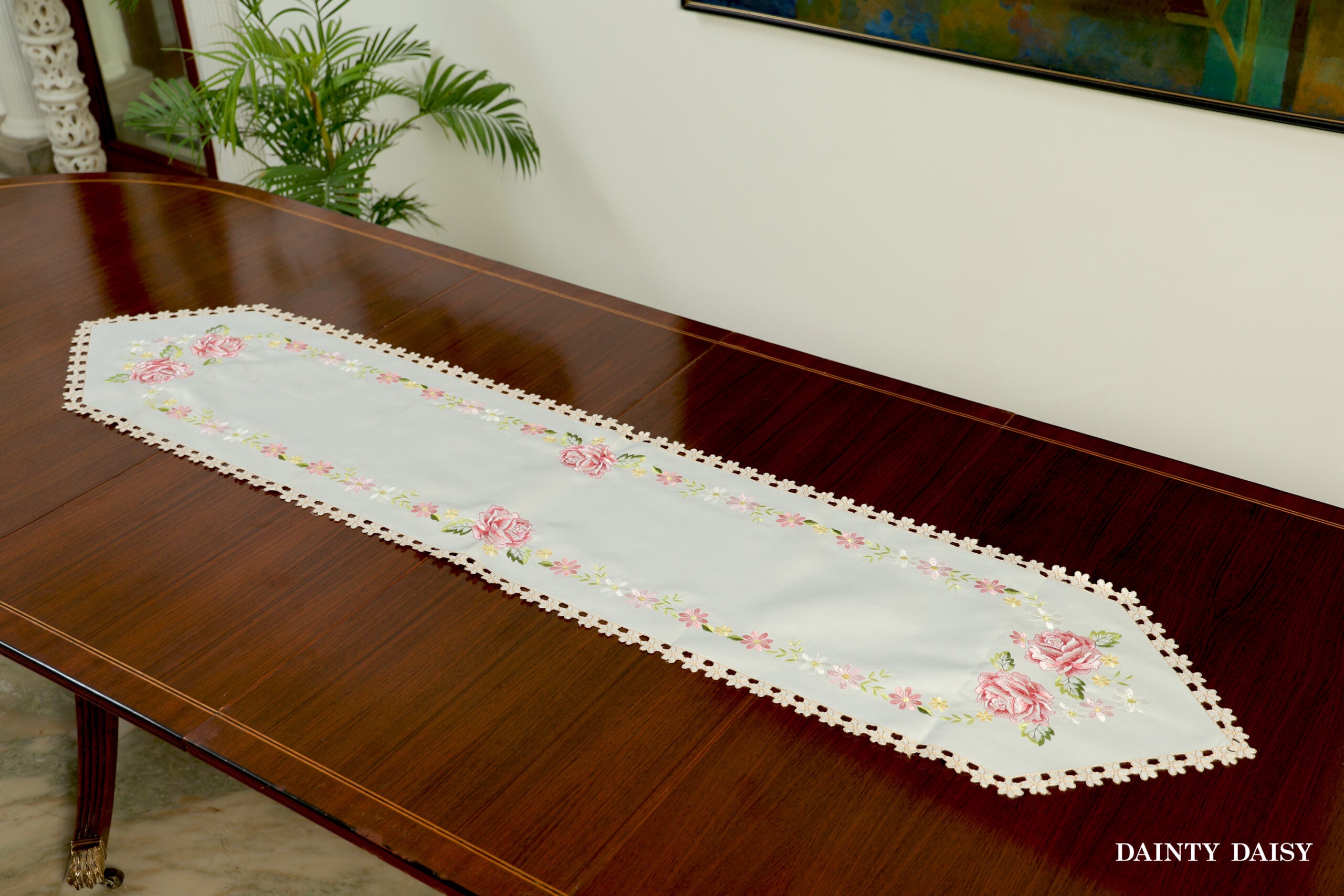 Floral Pursuit Table Runner 6 Feet