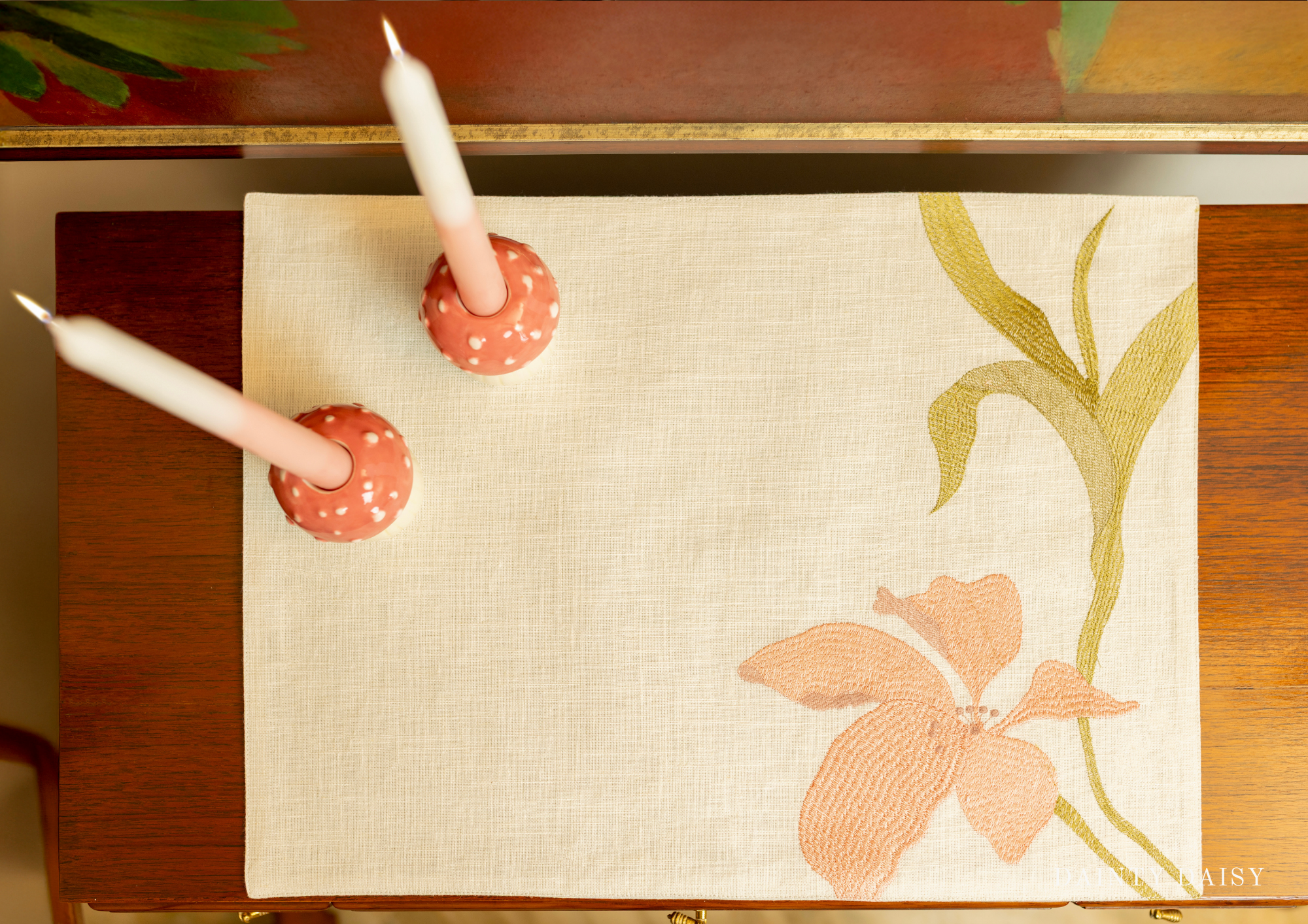 Fortuna (Pink) Table Mats 14″X19″