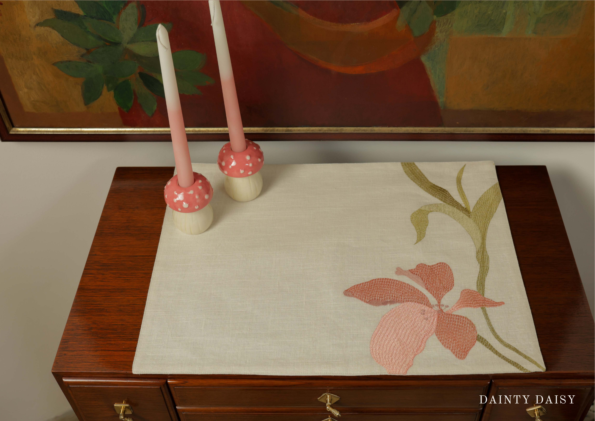 Fortuna (Pink) Table Mats 14″X19″