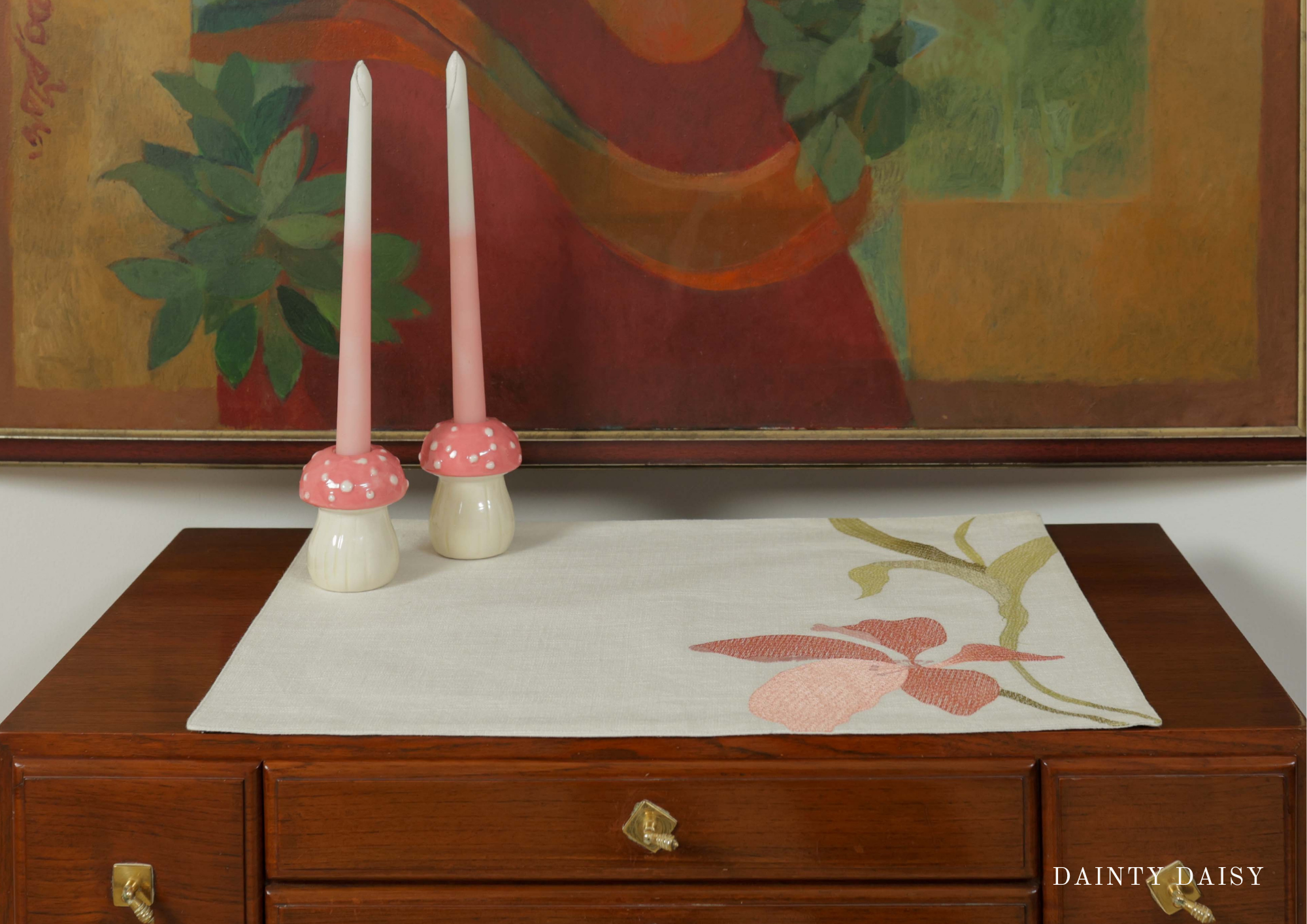 Fortuna (Pink) Table Mats 14″X19″