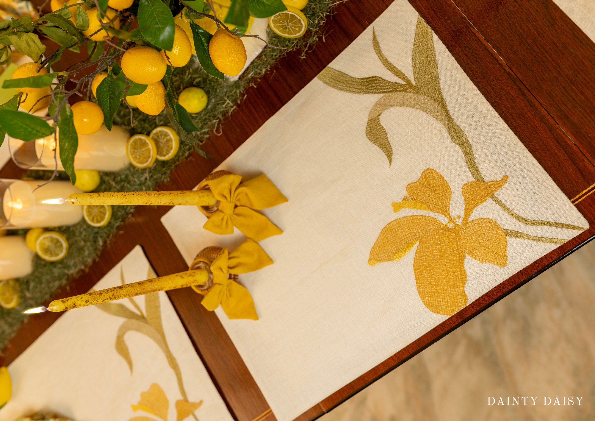 Fortuna (Yellow) Table Mats 14″X19″