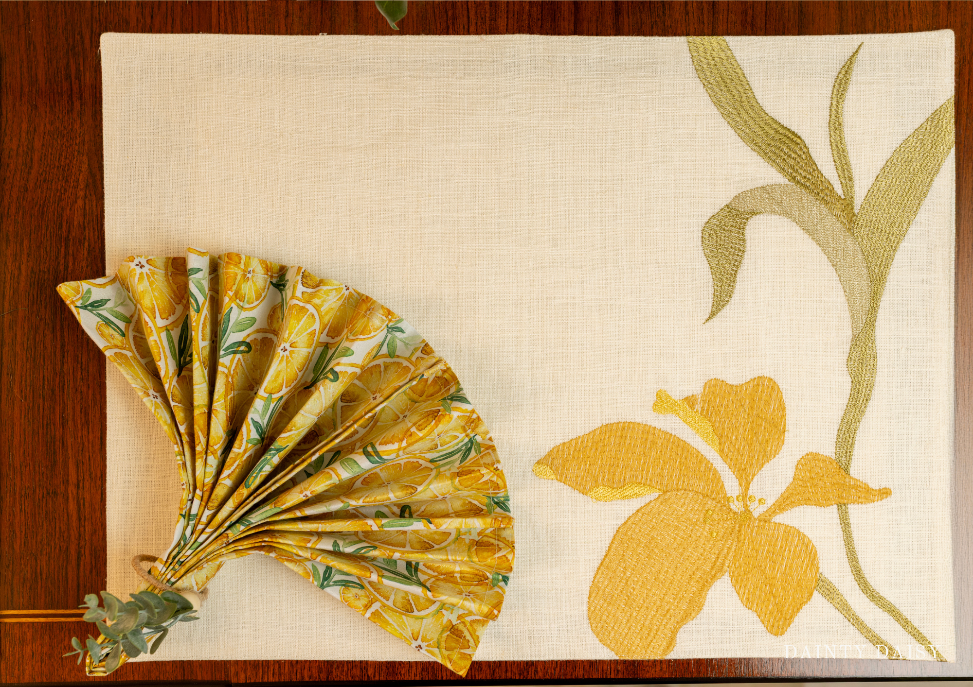 Fortuna (Yellow) Table Mats 14″X19″