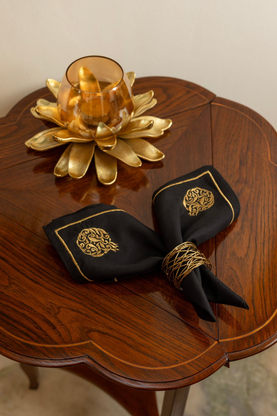 AK10 Gold Anar Napkins 16″X16″ Set of 8