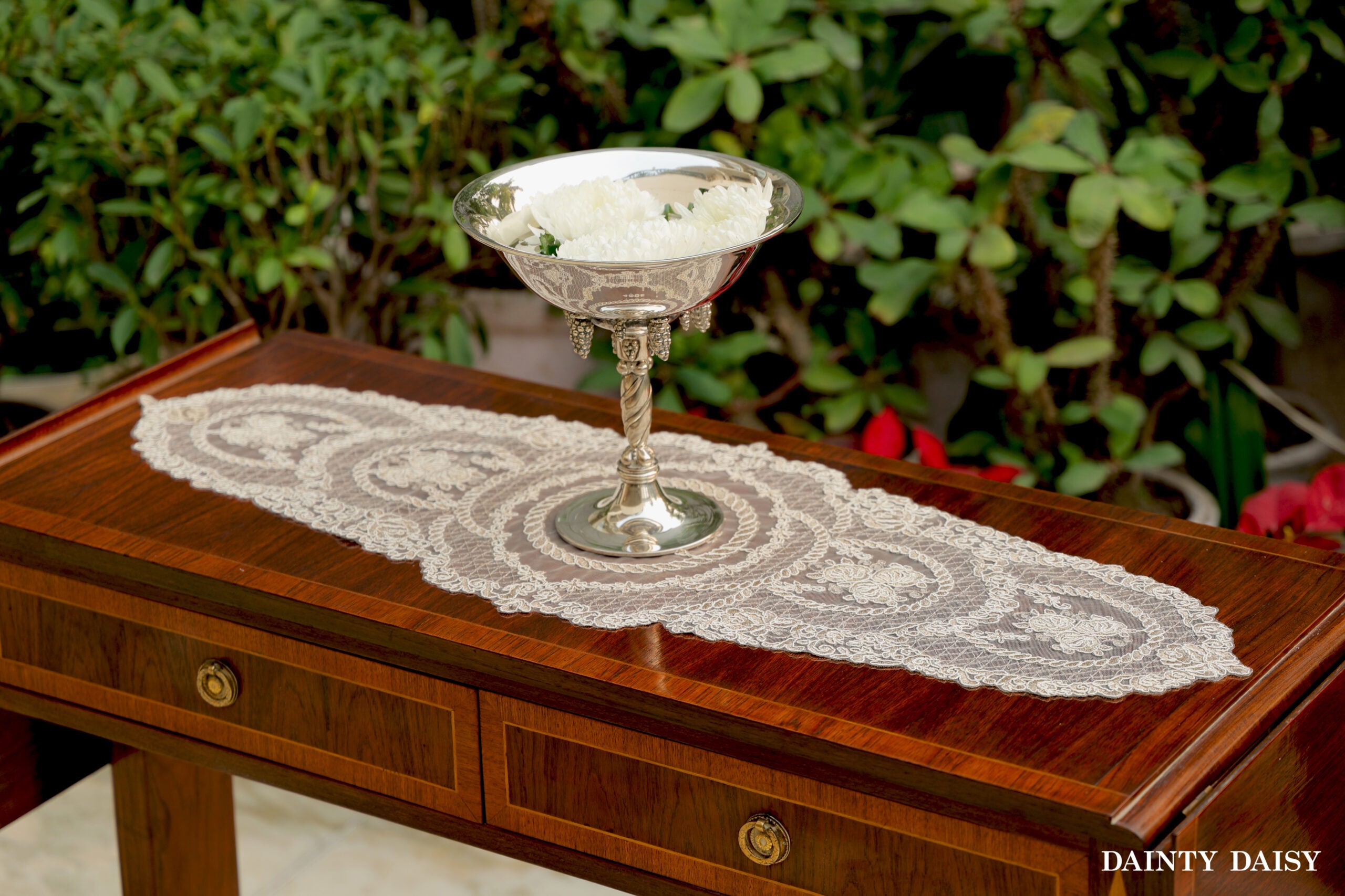 Grace Beige Table Runner 3 Feet