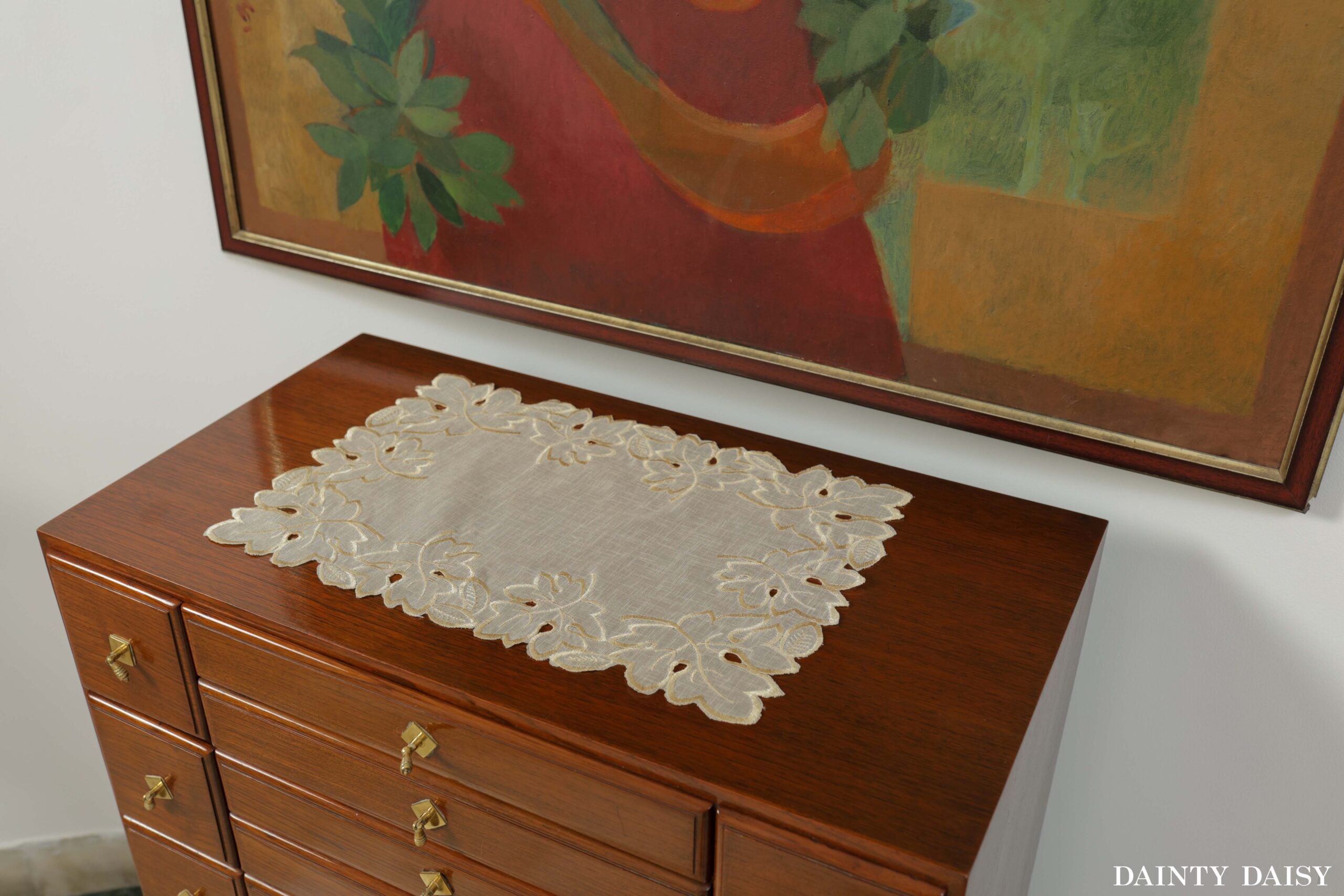 Maple Leaf Beige Table Mats 11.5″X17″