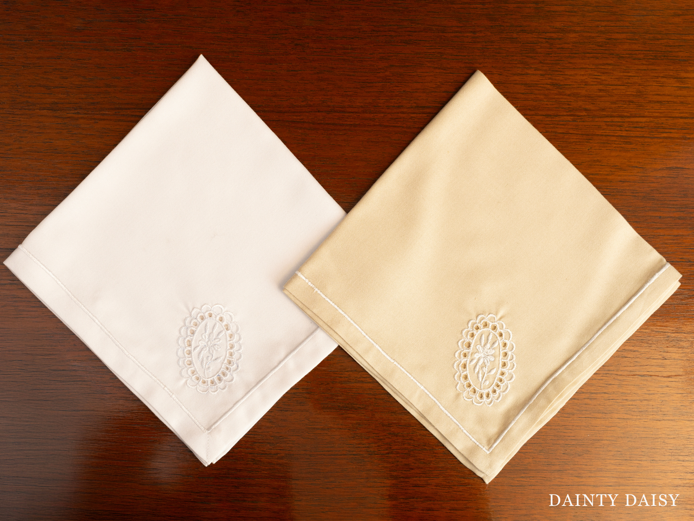 Oval Cut Work Napkins 16″X16″