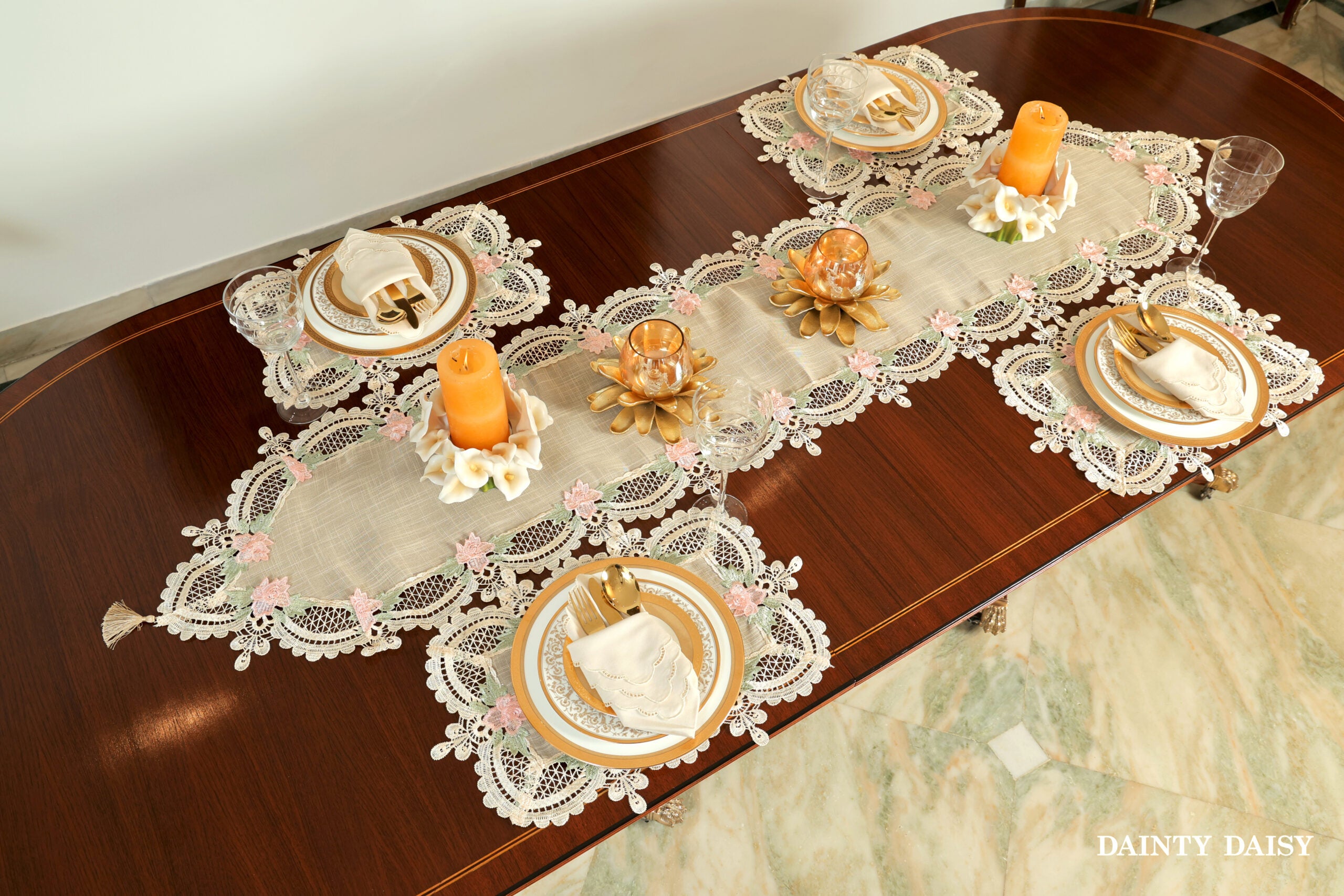 Peaches & Cream Table Mats