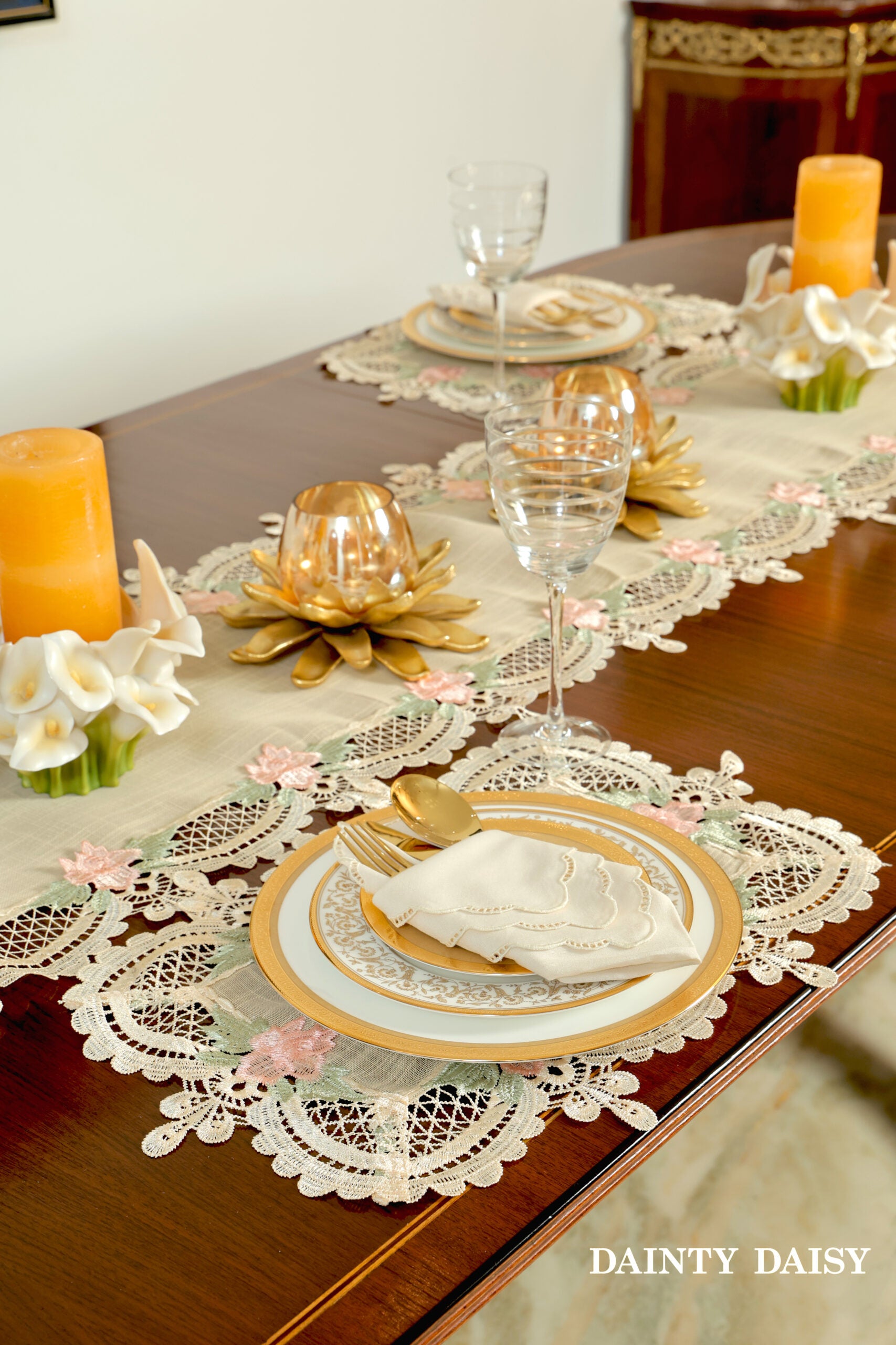 Peaches & Cream Table Mats