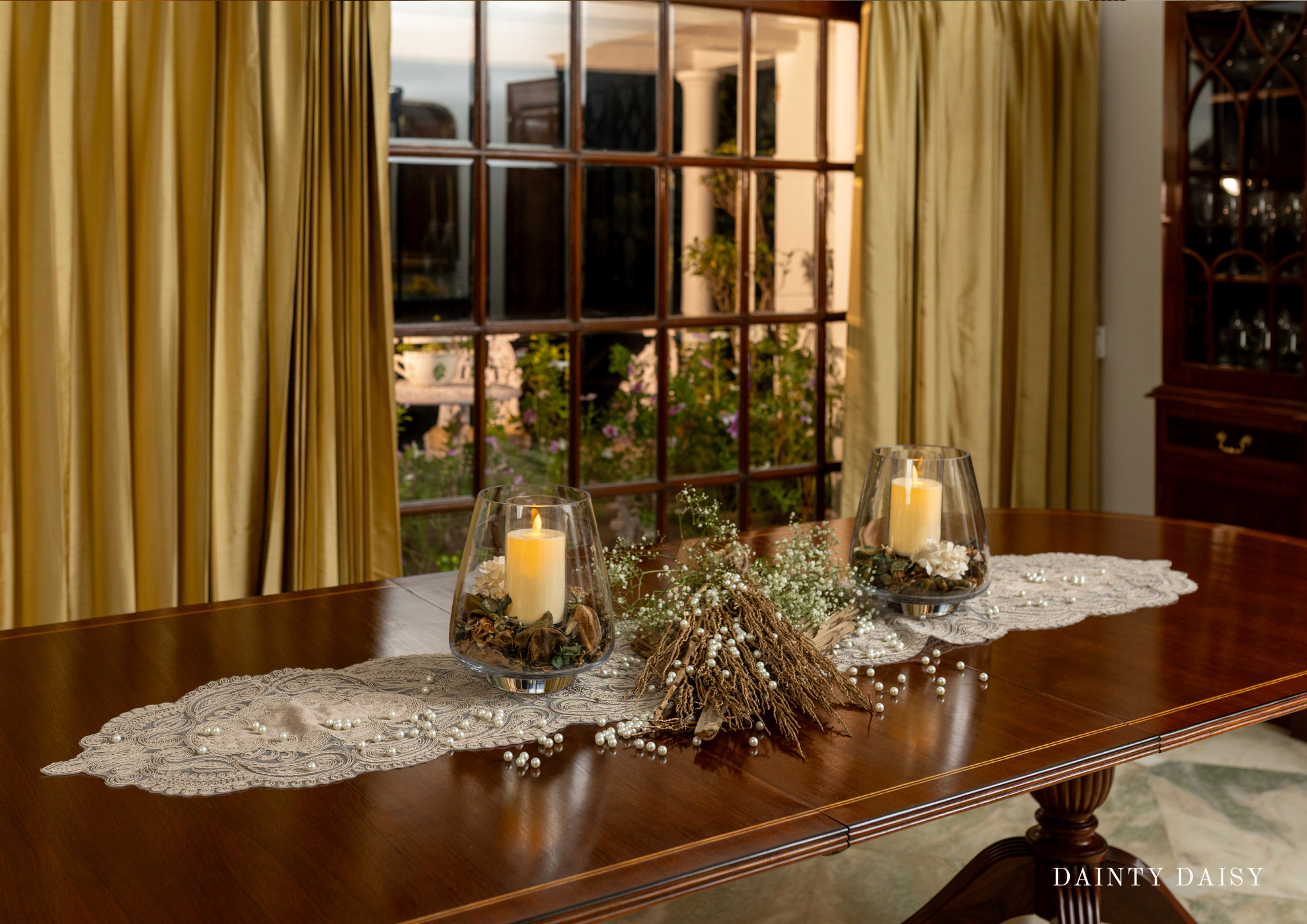 Selena Beige Table Runner 13″X 72″ 6 Feet