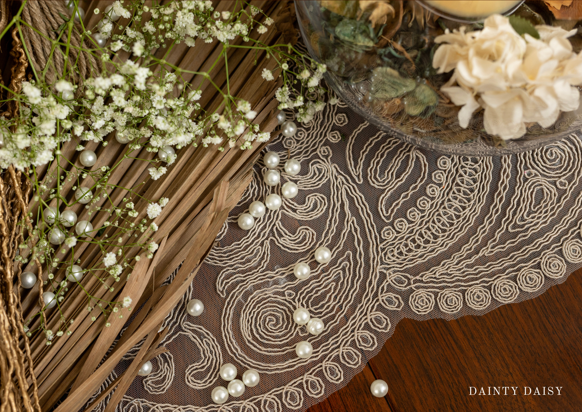 Selena Beige Table Runner 13″X 72″ 6 Feet