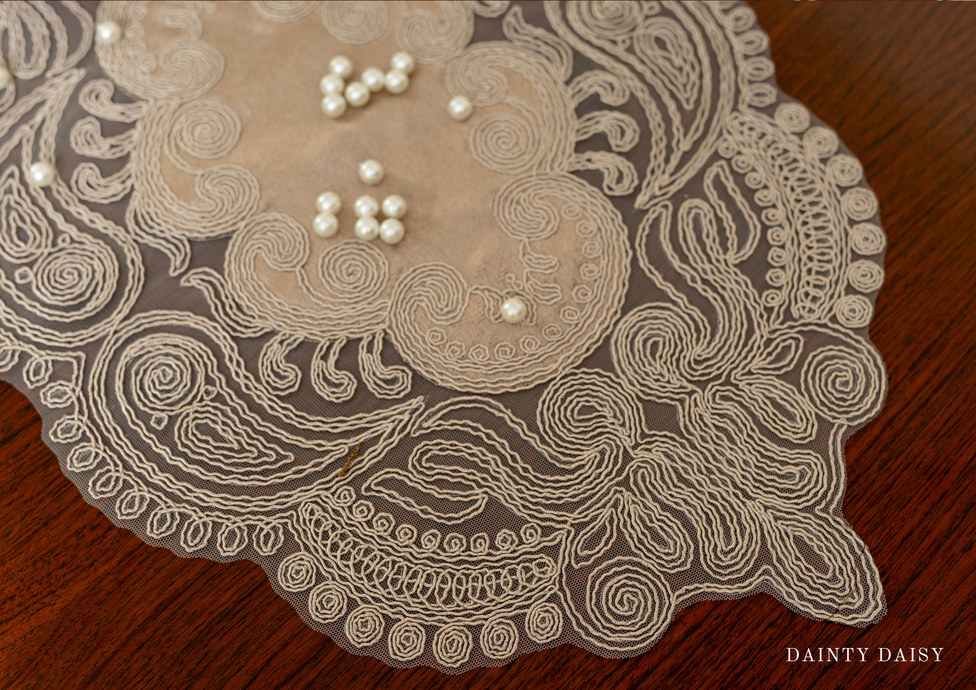 Selena Beige Table Runner 13″X 72″ 6 Feet