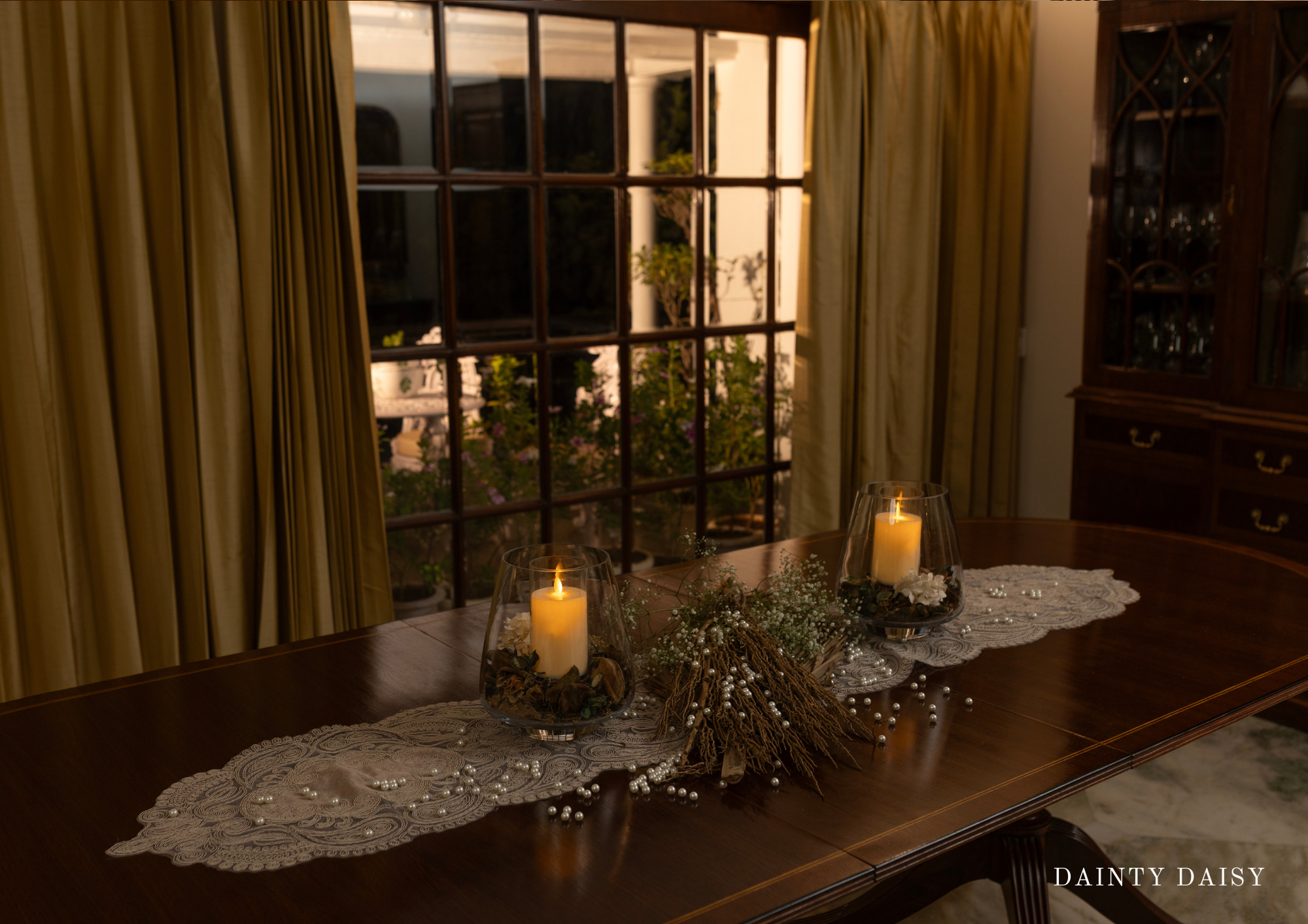 Selena Beige Table Runner 13″X 72″ 6 Feet