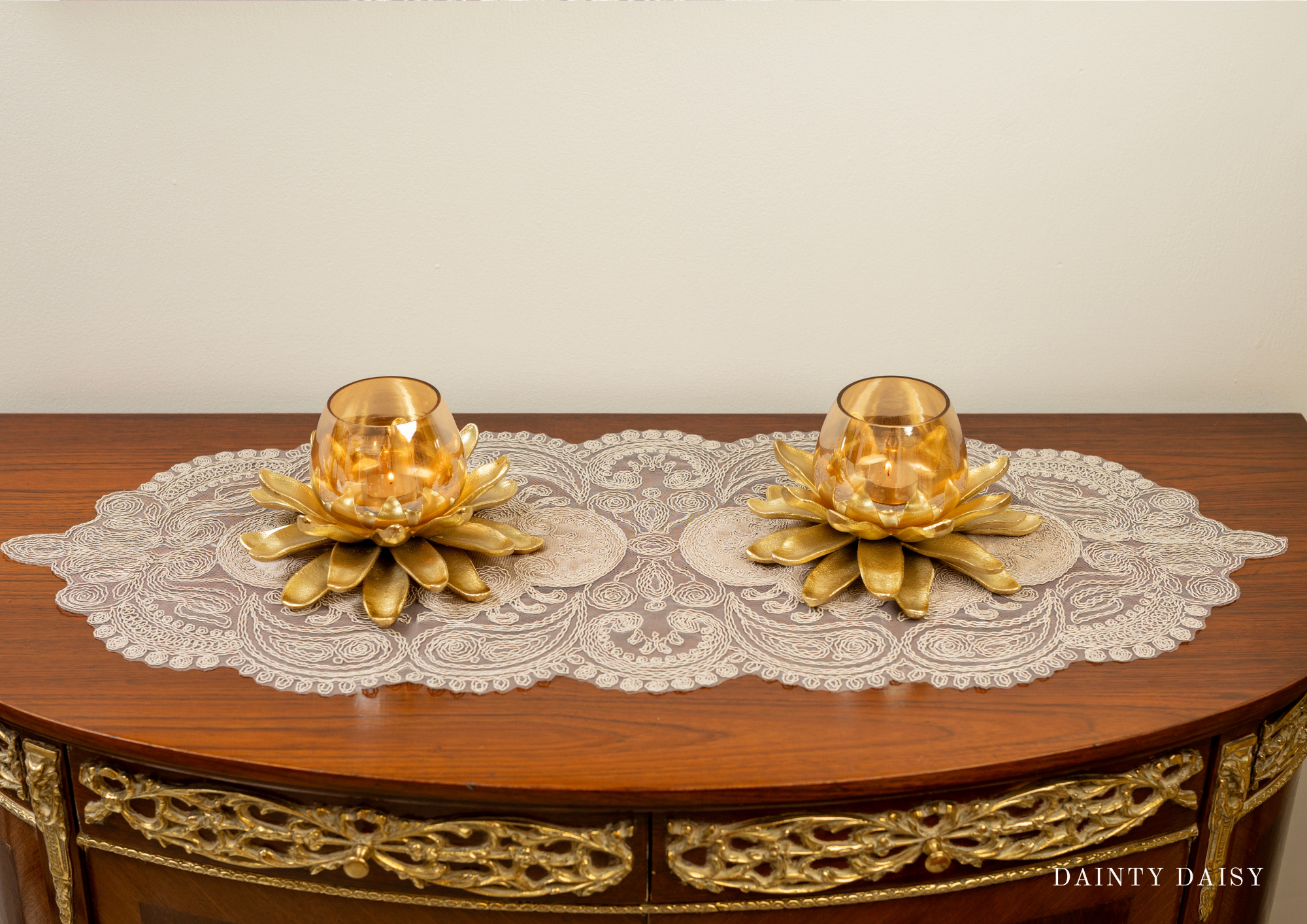 Selena Beige Table Runner 13″X36″ 3 Feet