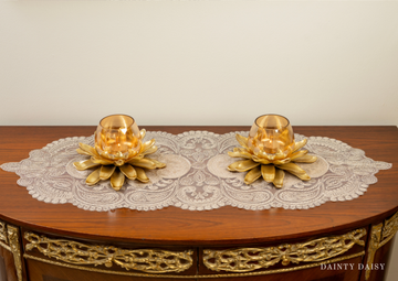 Selena Cream Table Runner 13″X36″ 3 Feet