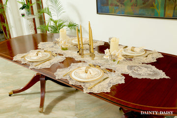 Turkish Delight Deep Beige Table Runner 6 Feet
