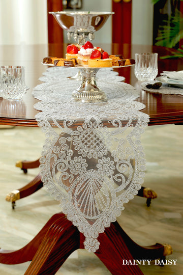 Zeus Grey Table Runner 6 Feet