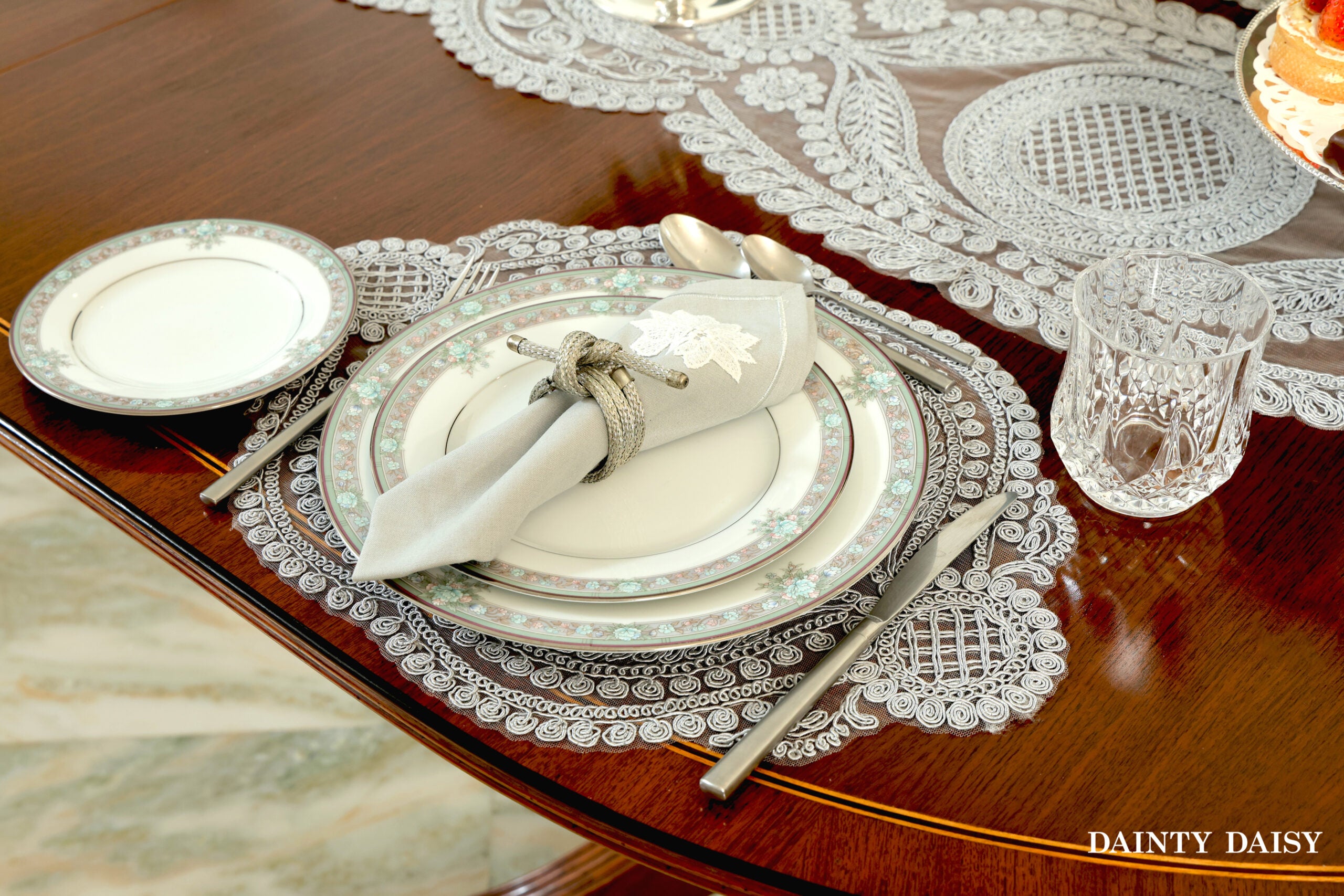 Zeus Grey Table Runner 6 Feet