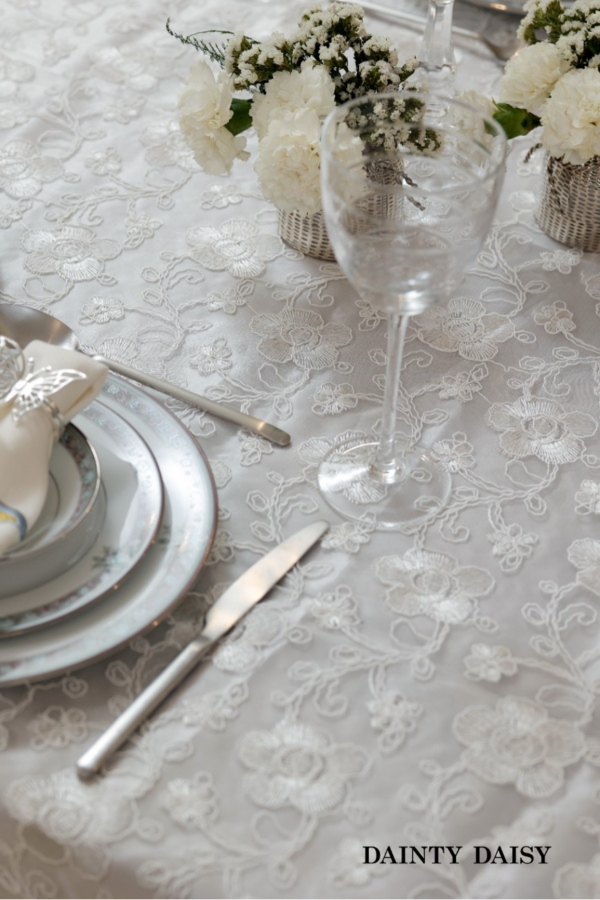 Bejewelled Table Cloth 60"X100"