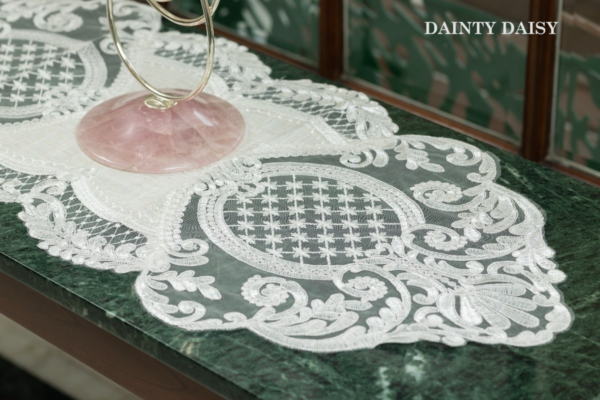 Aphrodite (White) Table Runner 3 Feet