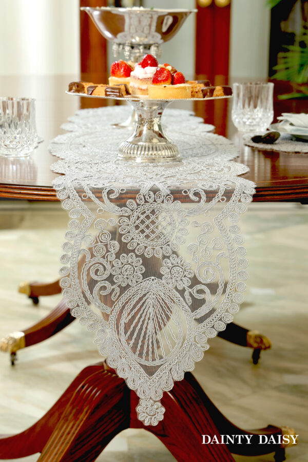 Zeus Grey Table Runner 6 Feet