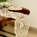 Grace Off White Table Runner 6 Feet