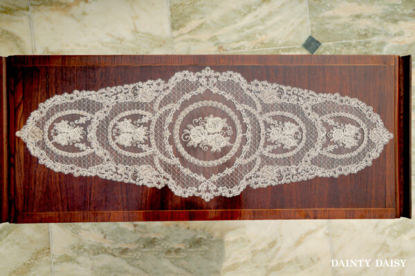 Grace Beige Table Runner 3 Feet