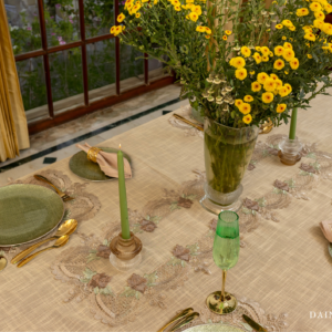 Coffee Toffee Table Cloth 60"X144" (12 persons)