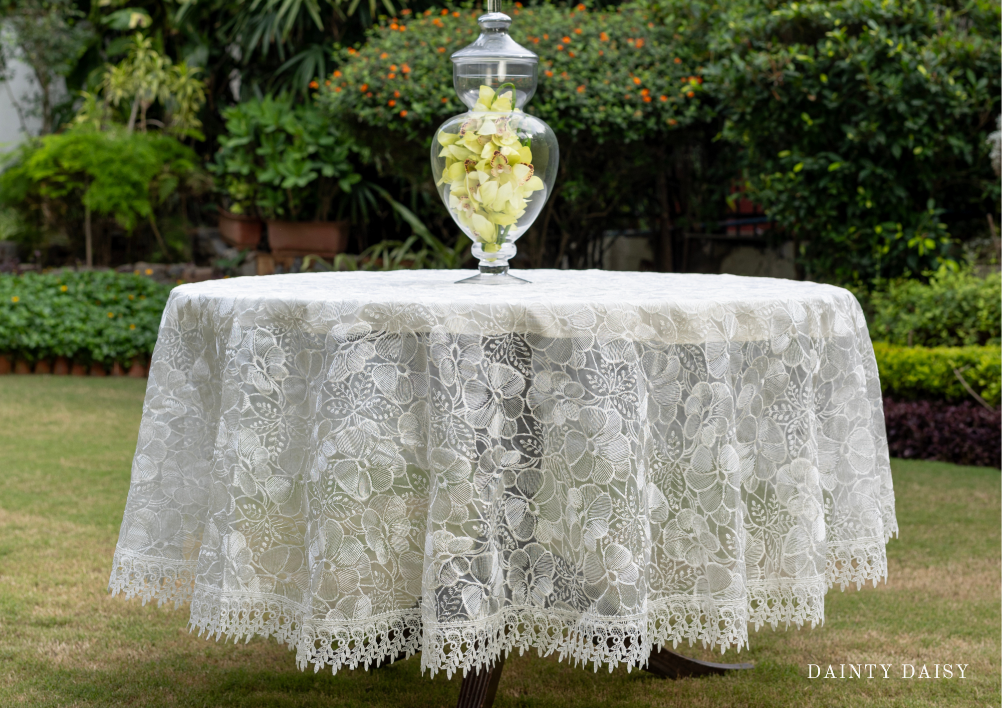 Ethereal Round Table Cloth 90" Diameter